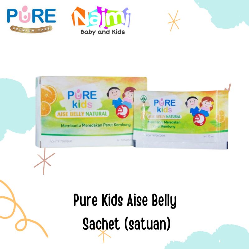 (1 Sachet) Pure Kids Aise Belly Sachet 10ml / PureKids