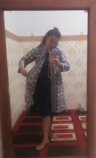 Shanaya Batik Tunik Hanesa Cap Garutan Kombi Katun Sritex Tebal