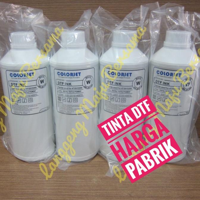 

Tinta DTF Colorjet Premium Quality Digital Textile Pigment 1KG White