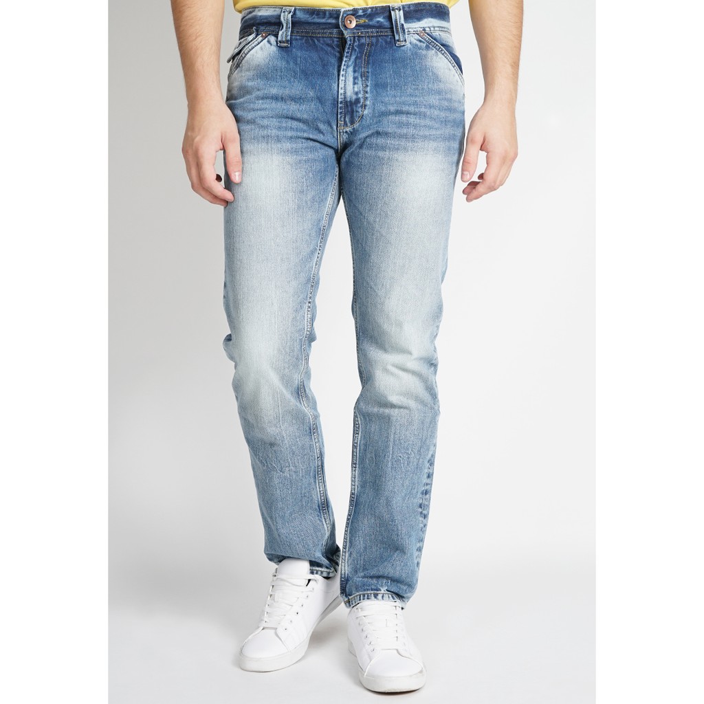 Celana Slim Fit Denim Light Blue Lois Jeans Original