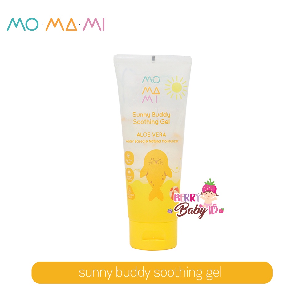 Momami Sunny Buddy Soothing Gel Lotion Gel Bayi Anak Aloe Vera 100 ml Berry Mart