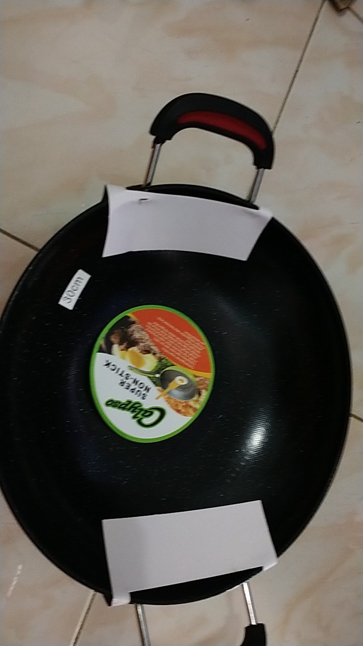 Calypso Kuali Tanpa Minyak 30cm | Wajan Anti Lengket | Penggorengan Enamel Anti Gores