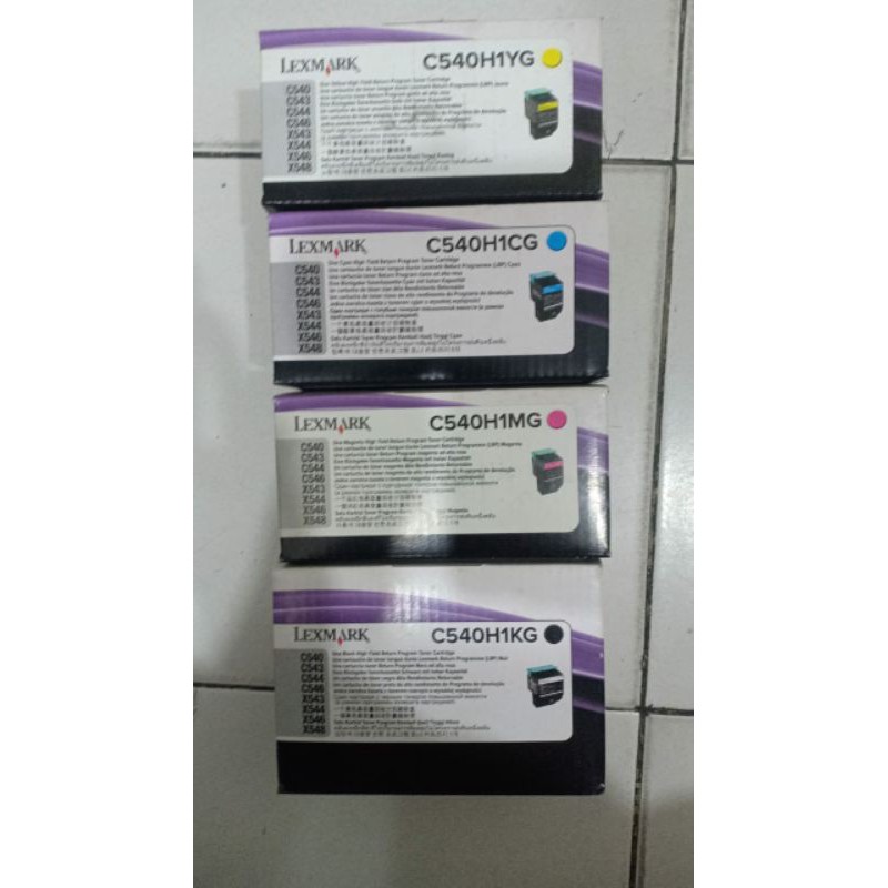 Toner Cartridge Lexmark HighYield C540H1KG/CG/MG/YG Original