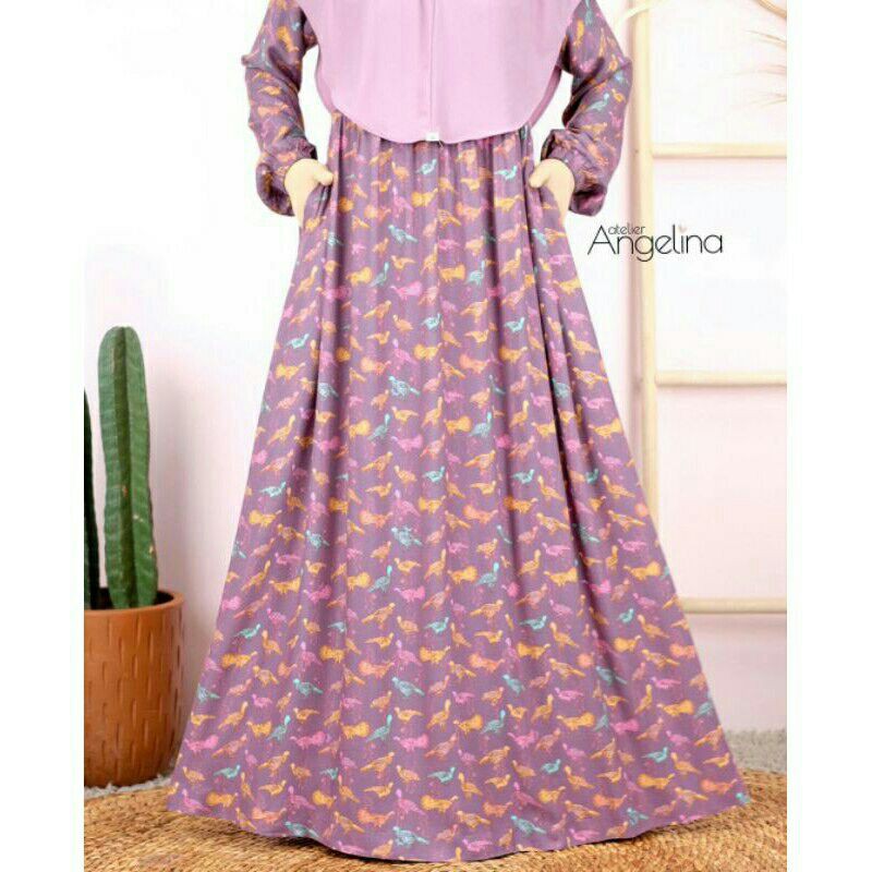 Sarah Dress Peacock Mauve size M by Atelier Angelina