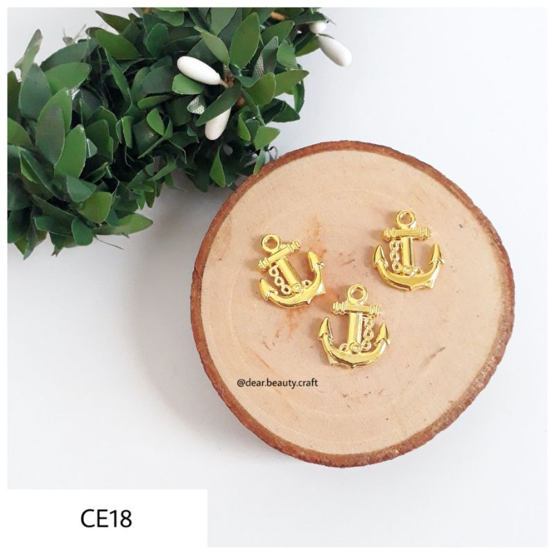 CE18 - Charm Emas Jangkar - Charm Gelang/Kalung