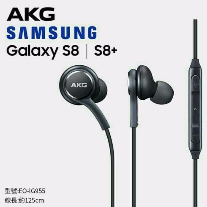 Handsfree Headset Merk Samsung S8 AKG Bass + Mic