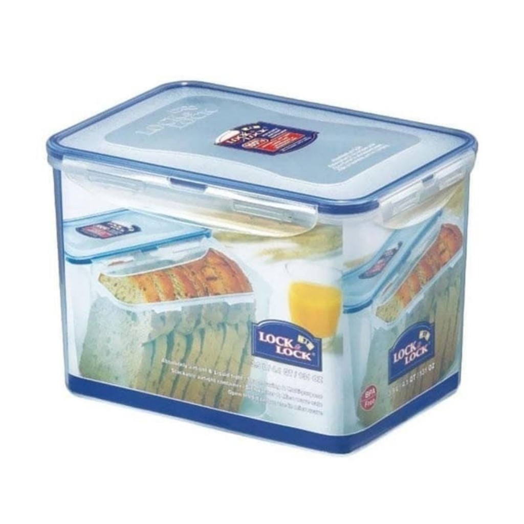 [Lock n Lock] HPL829 Rectangular Tall Food Container 3.9 L / BREAD BOX / KOTAK ROTI