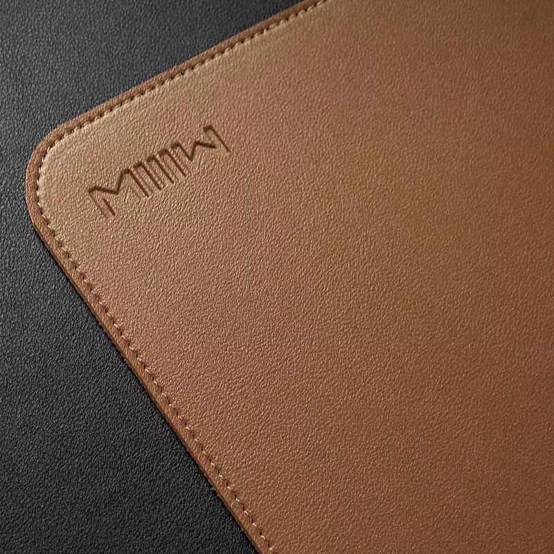 MIIIW Extra-large Leather Cork Mouse Pad/Table Mat Waterproof On Both Sides Soft and Durable Tightly Seamed 900*400mm