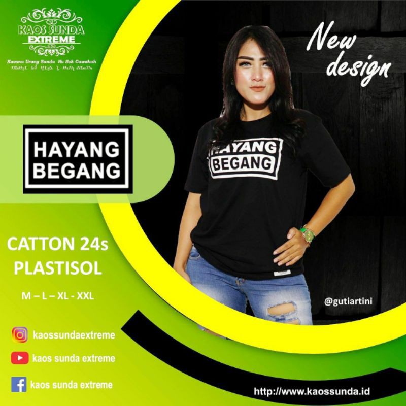 Kaos Sunda Extreme HAYANG BEGANG