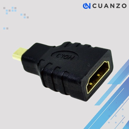 Konverter Micro HDMI Male to HDMI Female Adapter Gold Plated / Adaptor Konverter HDMI / Adapter Sambungan Penghubung Kabel Data Hdmi to Hdmi Mikro / Konverter Plug Adaptor Hdmin To Vga Rca Hdmi Av Type C / Konektor Kabel 1080P Smartphone Pc Komputer Murah