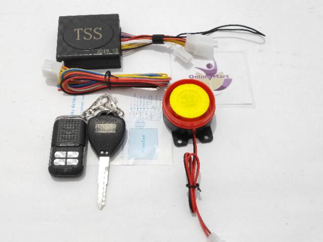 Alarm motor remote starter alarm motorcycle alarm system silent model pakai anak kunci seperti kunci