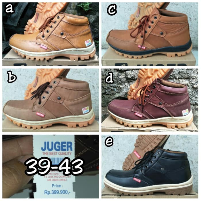 SEPATU KULIT JUGER ORIGINAL PRIA BOOT