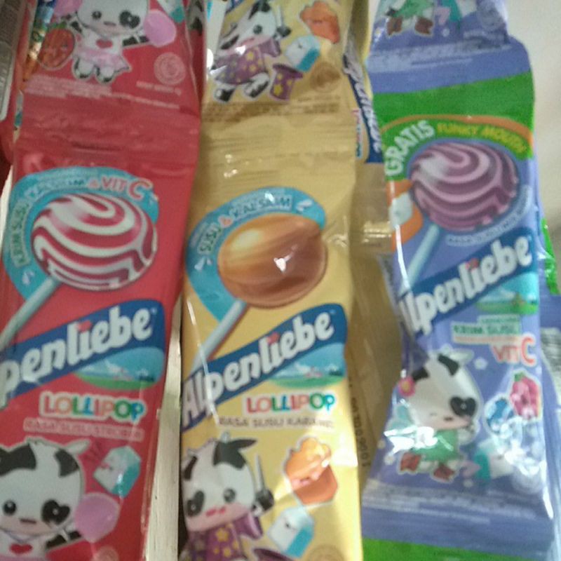 Permen susu Lollipop Lolipop Milkita dan Alpenliebe