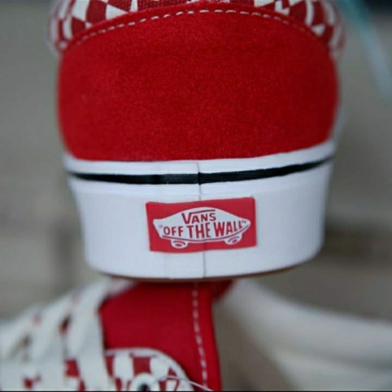 Vans Comfycush Era Tear Check Racing Red