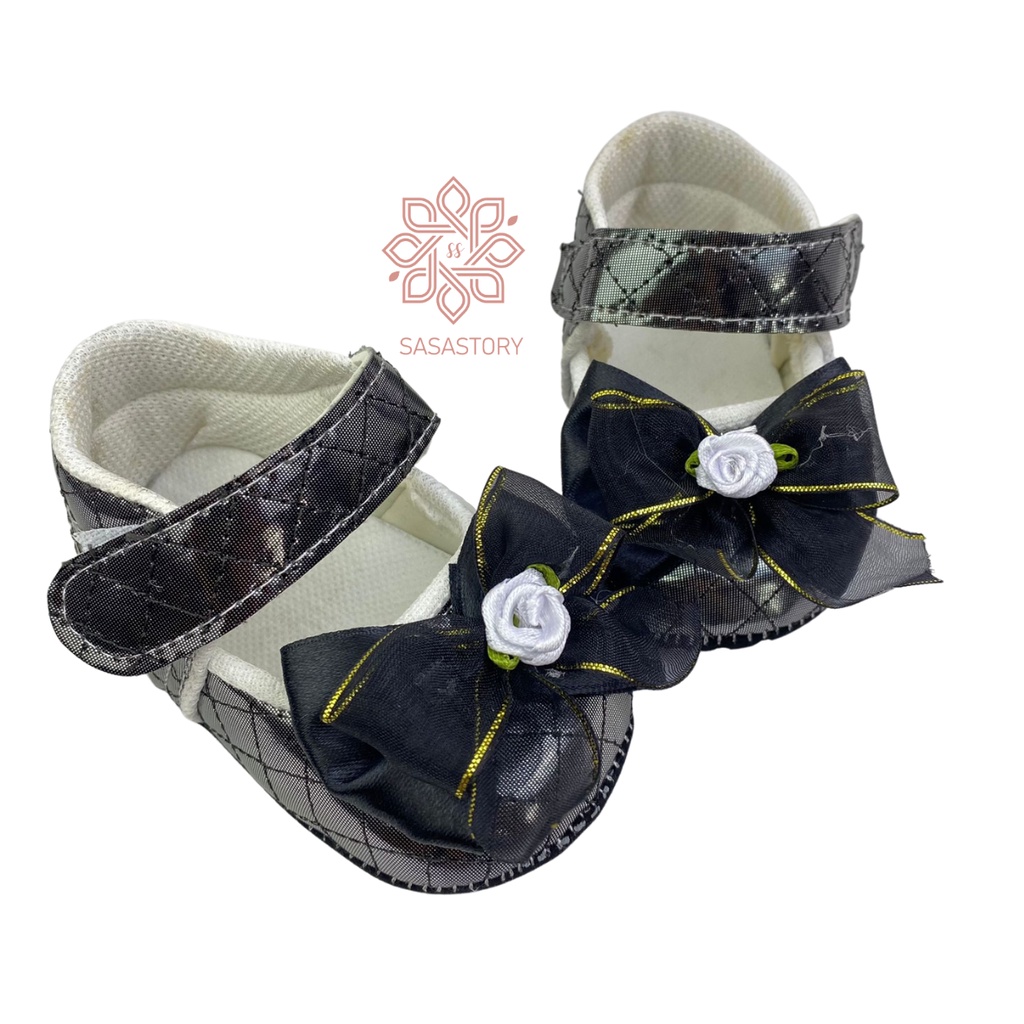 SEPATU PREWALKER BABY BAYI FP22 ANAK PEREMPUAN PITA BESAR 0-12 BULAN FP22