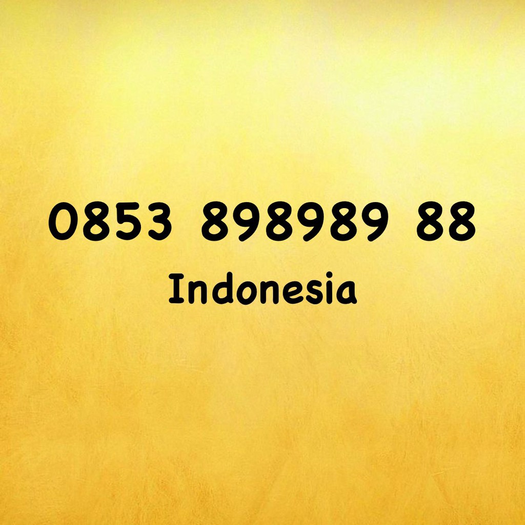 Nomor Cantik Kartu AS Urut Tangga - 89 - 8989 - 8988 - 0853 898989 88