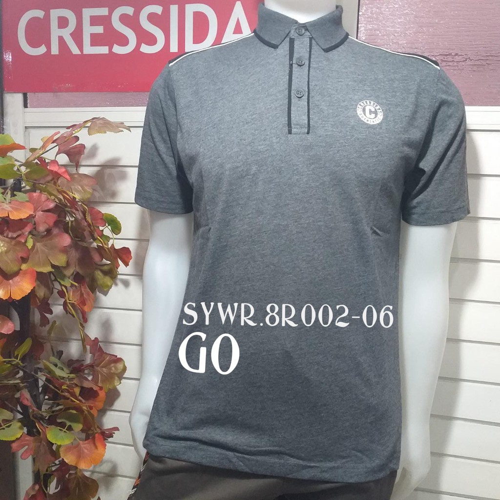 gof CRESSIDA SYWR2 POLO T-SHIRT Pakaian Pria Atasan Kaos Polo Berkerah Wangky Polo Lengan Pendek