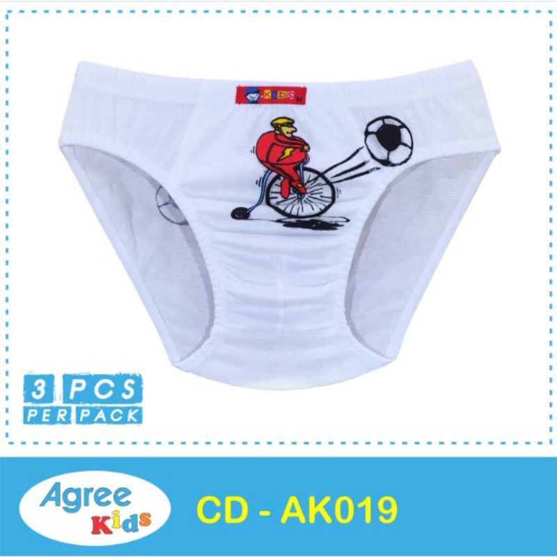 Celana Dalam Anak Laki 3 Pcs CD Anak Agree AK 019