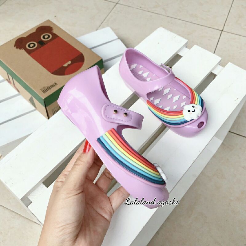 Sepatu Minimel ultragirl sunnyday Pink/sepatu melissa anak/ sepatu melissa pelangi