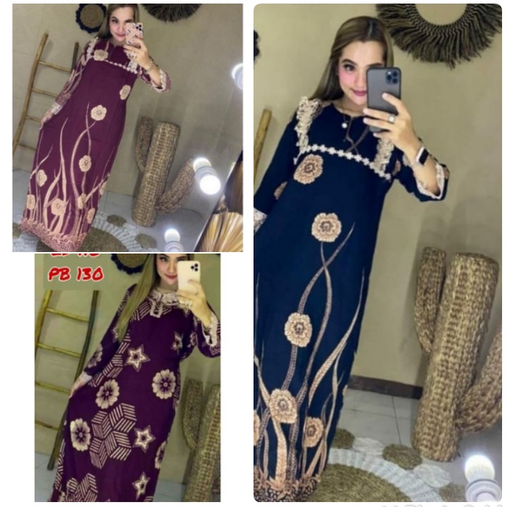 DASTER LONGDRESS ARAB RENDA MOTIF BUNGA AKAR SULTAN