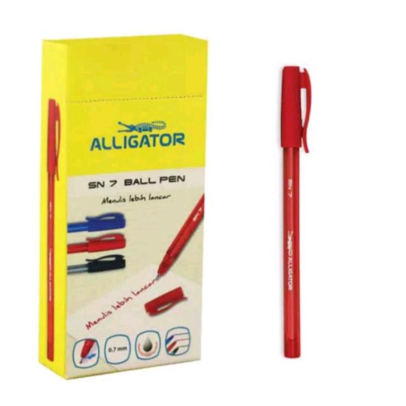 

Pulpen Alligator / Pena / Pena merah SN7