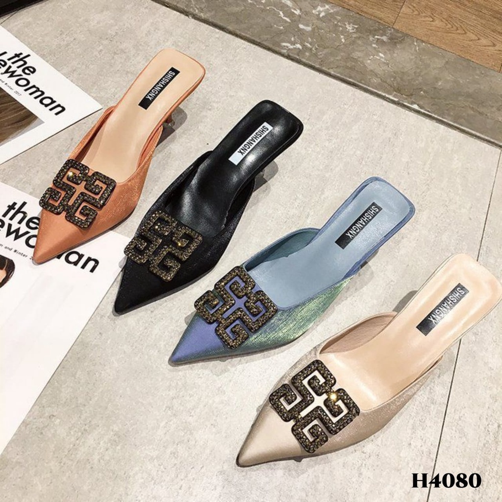 RESTOCK WYN HIGH HEELS SLOPE FASHION KOREA TRENDY H4080