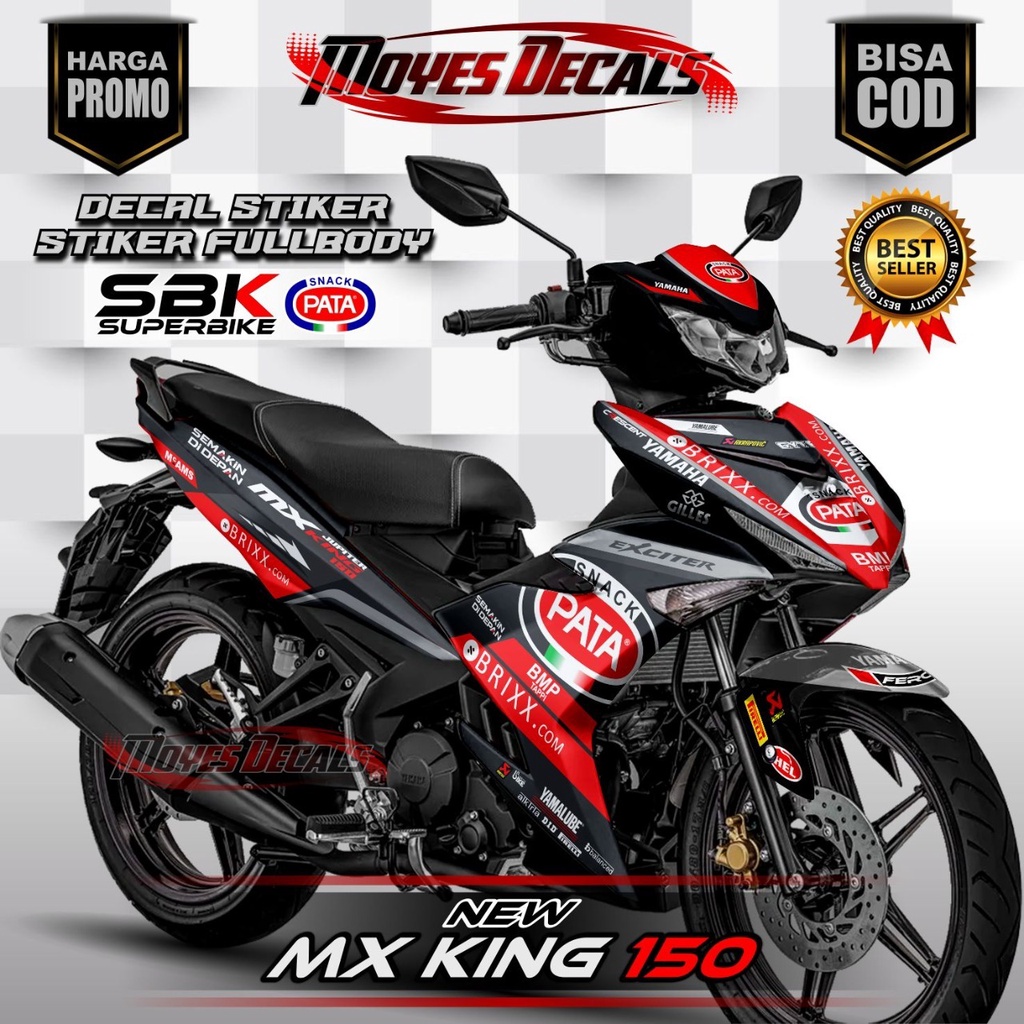 Sticker decal jupiter mx king, Striping motor jupiter mx king , Sticker new jupiter mx king PATA Mot