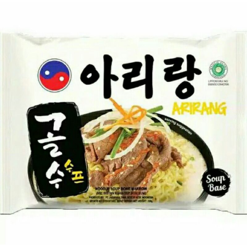 

Arirang Noodle Soup Bone Marrow - Mi Instan Kuah Sup Sum-Sum 130gr Halal MUI