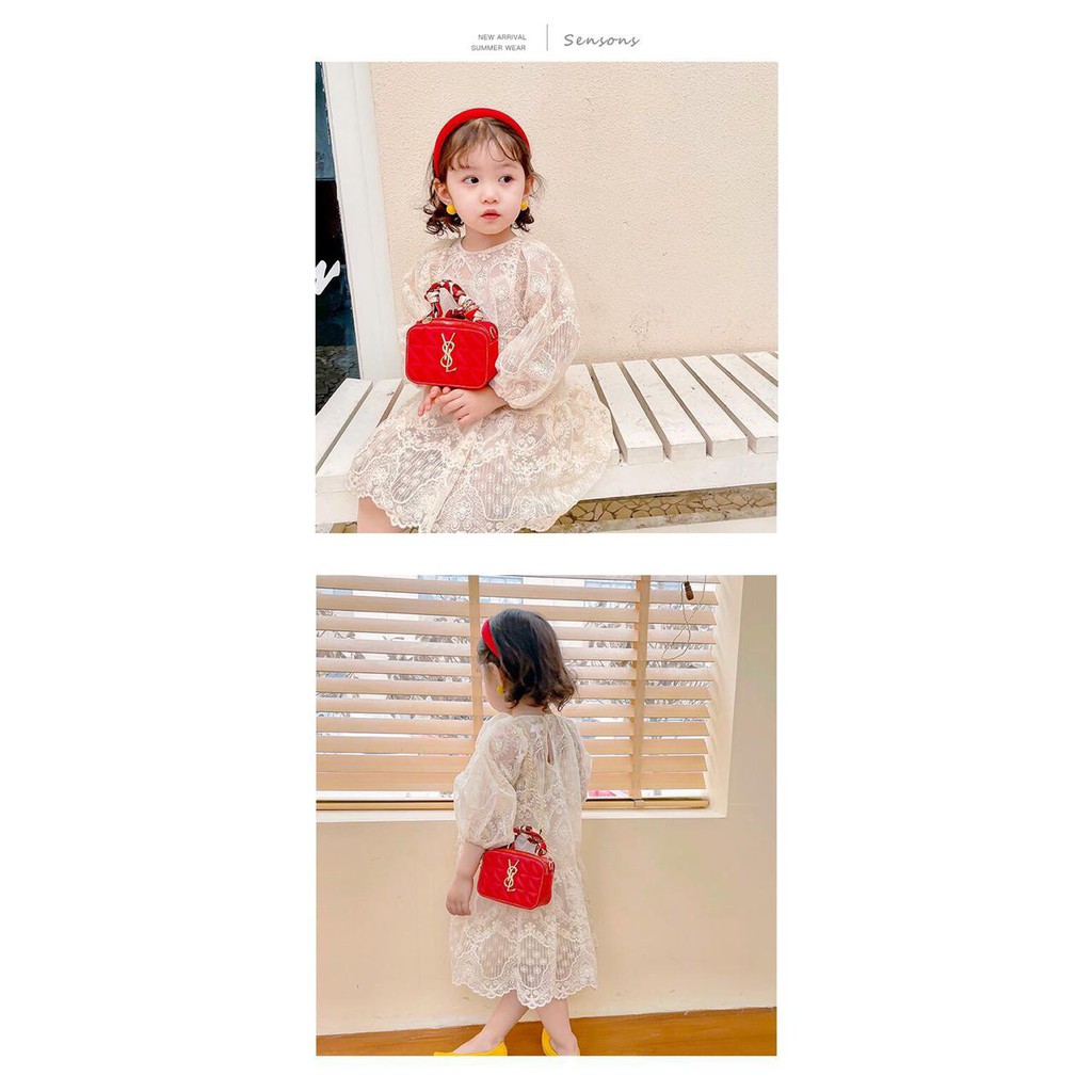 (LOLI-JKT) TS-29 TAS ANAK CEWEK IMPORT YSL / TAS ANAK BAHAN LEMBUT MUTIARA &amp; PITA