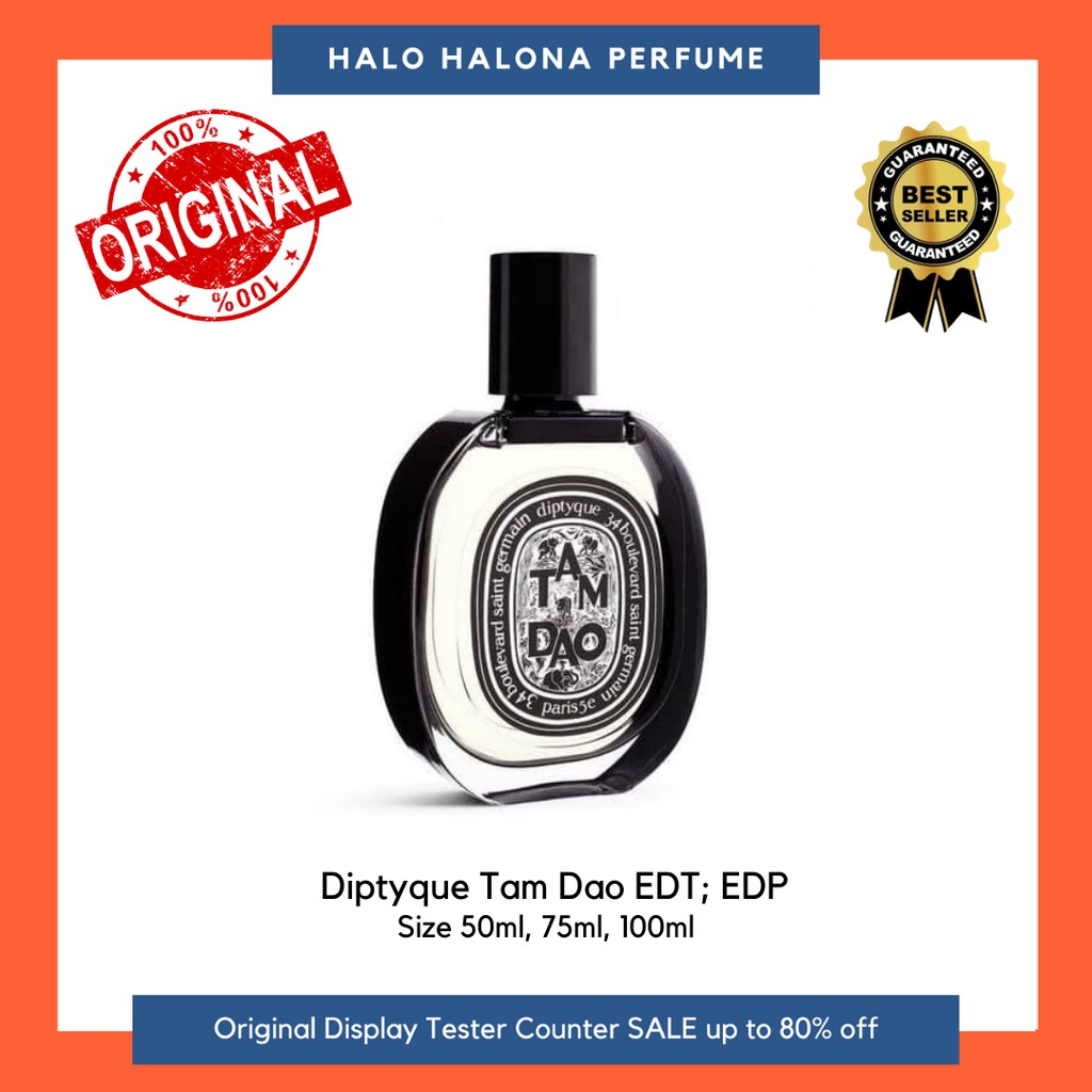 Diptyque Tam Dao Parfum Original Authentic Tester Display