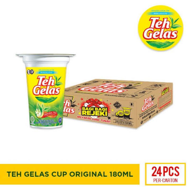 

Teh Gelas Original 180ml Isi 24 Pcs - Wiranilo Padang