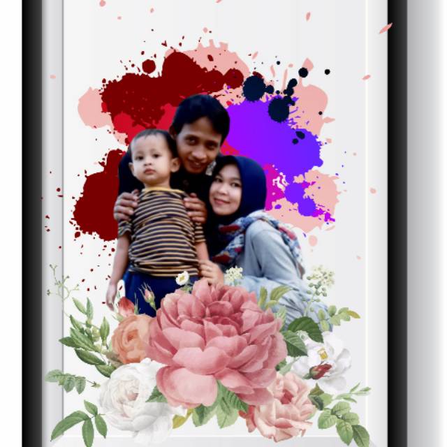 Cetak foto + frame ukuran 12R