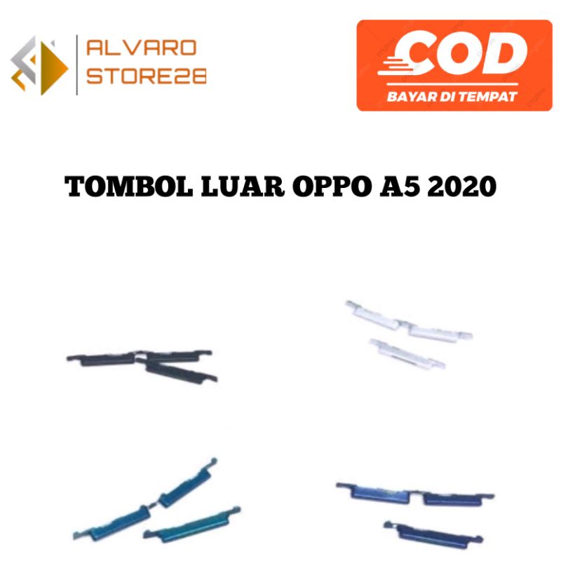 TOMBOL LUAR ON OFF INCLUDE VOLUME OPPO A5 2020 / RUBBER / PERNIK / A9 2020