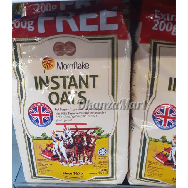 

Mornfllake Instant Oats 800gr + 200gr