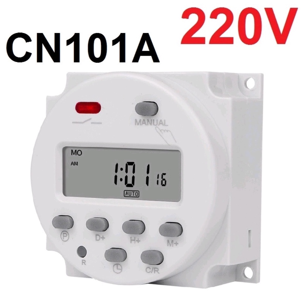 Timer Switch Digital Time Delay Relay 220V 12V CN101A Untuk Lampu Digital Timer Programmable On Off