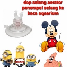 dop selang aerator penempel selang ke kaca aquarium