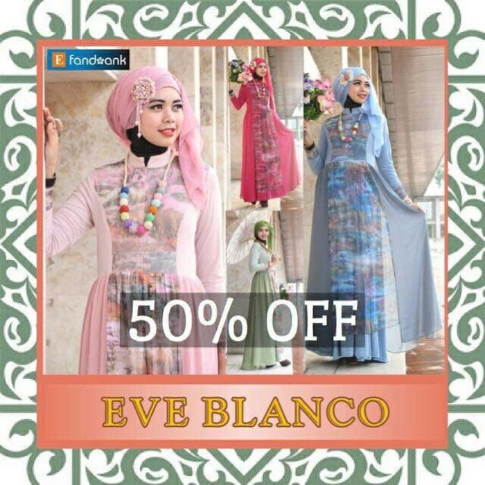 SALE 50% BAJU BUTIK Eve blanco by efandoank Original baju muslim pesta