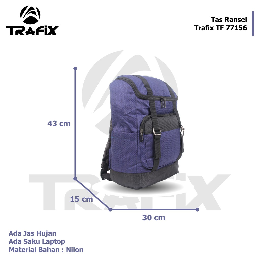 [KLIKTAS] Tas ransel laptop Trafix TF77156 backpack sekolah kuliah tas punggung