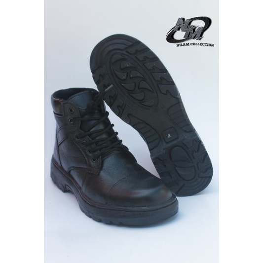 SEPATU SAFETY SEMI BOOTS LOW / TALI SEPATU KULIT PRIA SEPATU TERMURAH