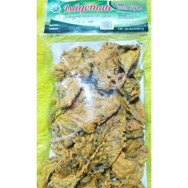 

Keripik daun bayam-200gr-gurih-renyah-enak-tidak bikin batuk