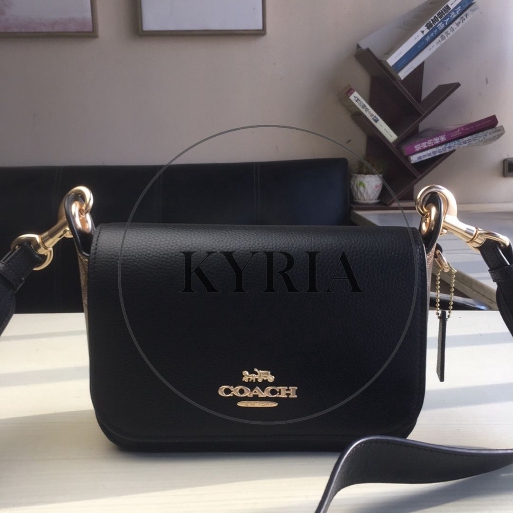 TAS SELEMPANG WANITA ch JESS MESSENGER BAG SIGNATURE SMALL BLACK 80614