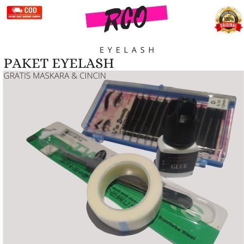 Paket Lengkap dan Murah Eyelash Extension LEM Tahan Lama Tidak Perih