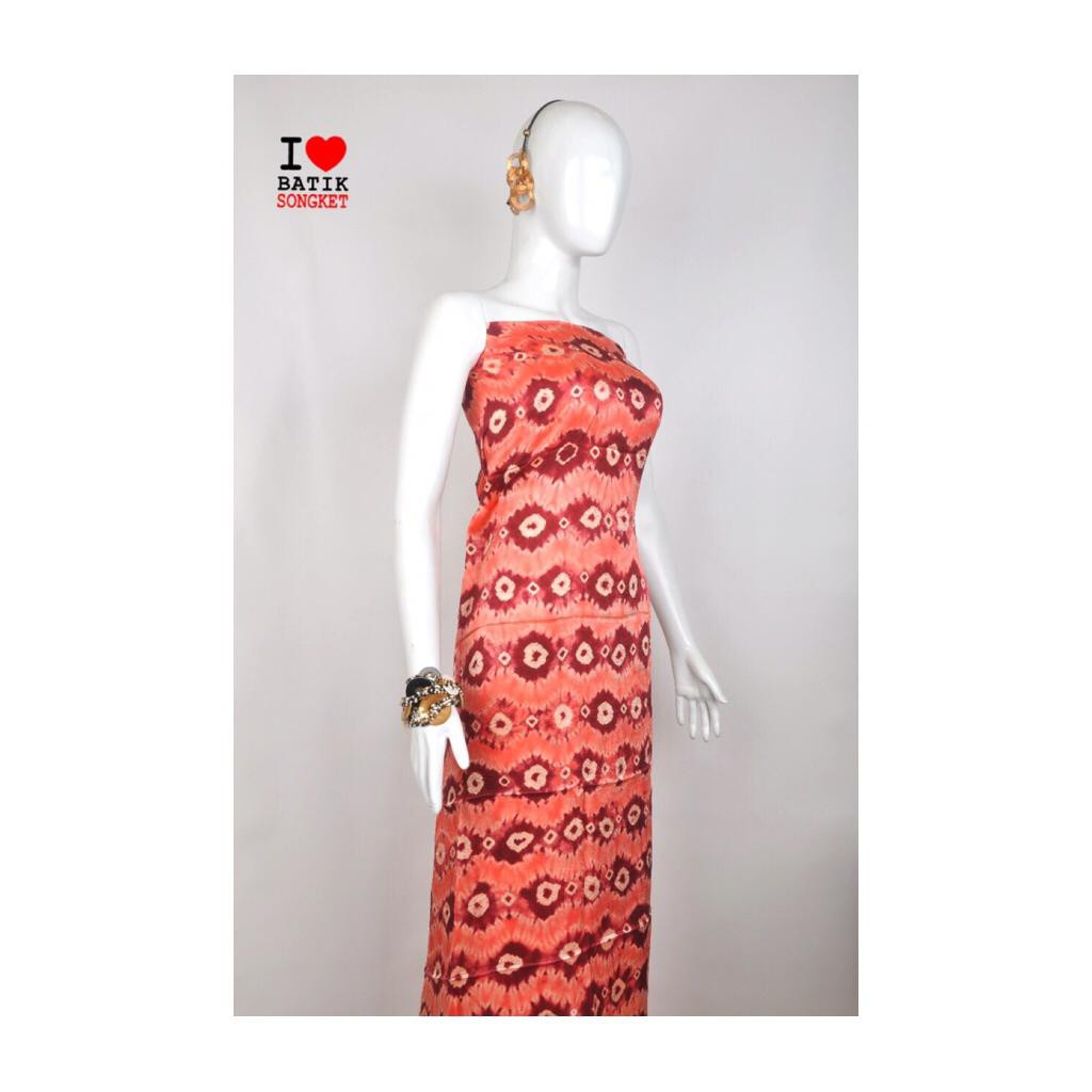 sutra 4 meter motif 2 jumputan asli palembang sutra super bahan kain batik