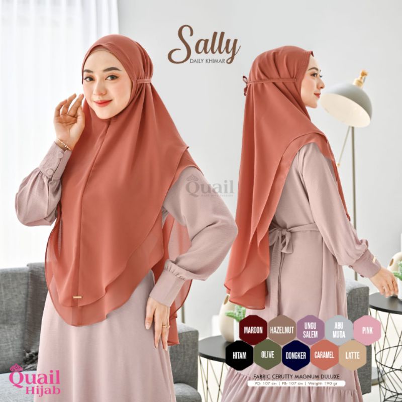 Khimar Polos / Hijab 2 Layer - Sally QuaiL Hijab