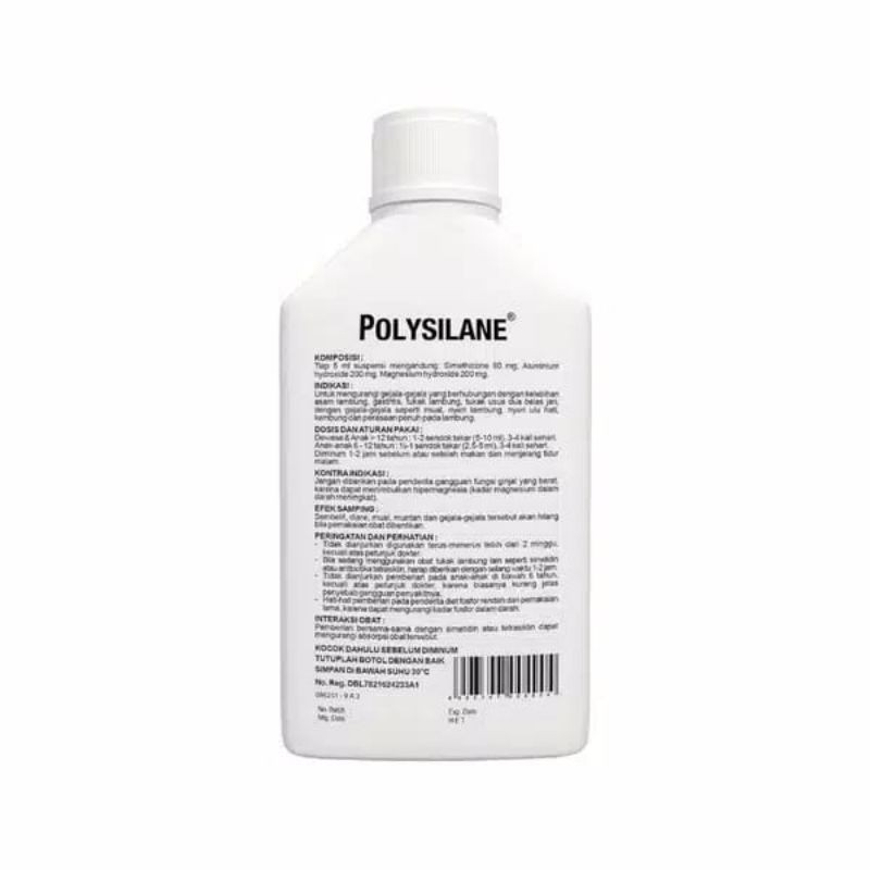 Polysilane 100 mL Sirup/Suspensi  - Obat Maag dan Kembung