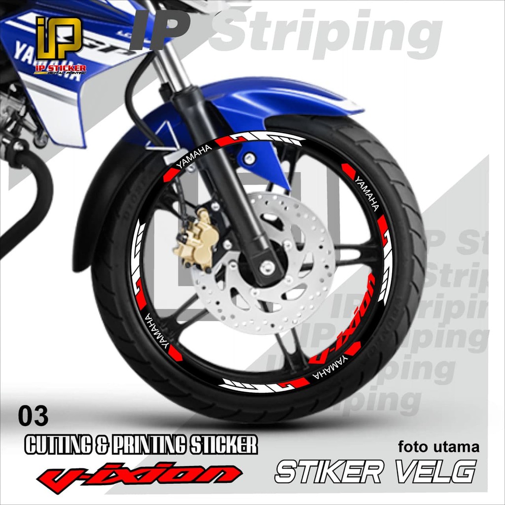 VIXION sticker velg VIXION motor YAMAHA motor sticker velg variasi Racing VIXION.03(cod) stiker velg