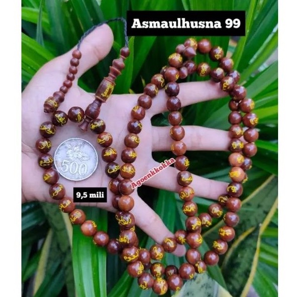 Tasbih 99 asmaul husna 10 mili coklat kokka kaukah