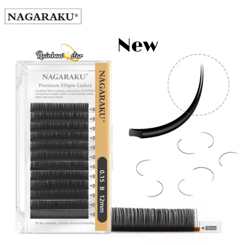 NAGARAKU Premium Ellipse / Ellipse Nagaraku Eyelash Extension Bulu Mata