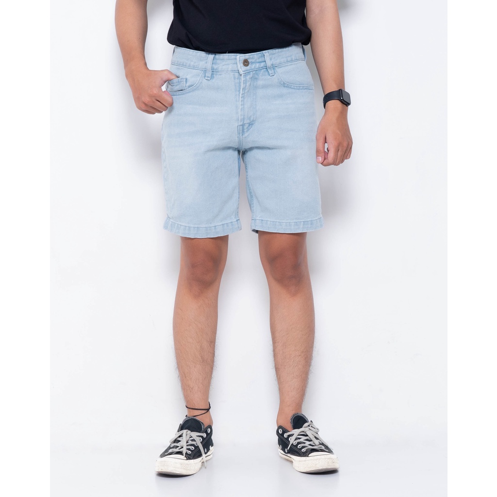 PLAIN Short Denim Washed - Sky Blue Washed