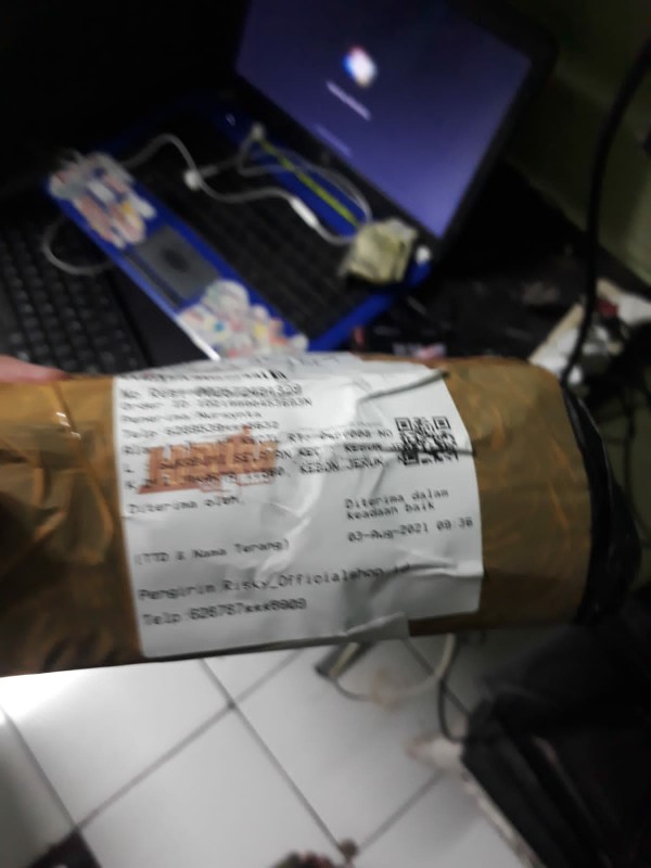 Payung Standart Kombinasi Polos Hijau Putih Merk Sakura A6c